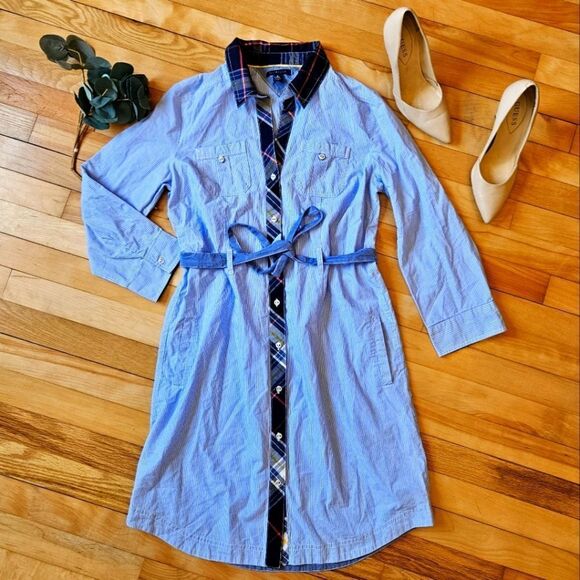 Tommy Hilfiger Dresses & Skirts - Tommy Hilfiger Striped Button Down Dress